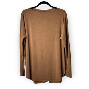 Kit and Ace Long Sleeve  Boat Neck Shirt with Back Seam